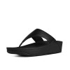 Fitflop Lulu Black Leather Toe-Post Sandal | newshoes.ie