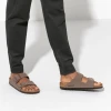 Birkenstock Arizona Mocha Birkibuc 0151181 Double Strap Men's Sandal | newshoes.ie