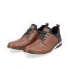 Rieker 14454-22 Tan & Navy Wide Fit Smart Casual Shoe | newshoes.ie