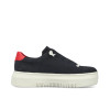 Rieker M1911-14 Navy Elastic Lace Sneaker | newshoes.ie