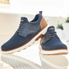 Rieker B3354-14 Navy & Tan Wider Fit Sneaker | newshoes.ie