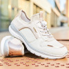 Rieker L3294-80 White, Beige & Rose Gold Toggle Sneaker | newshoes.ie