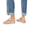 Fitflop Lulu Leather Rose Gold Toe-Post Sandal | newshoes.ie