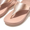 Fitflop Lulu Leather Rose Gold Toe-Post Sandal | newshoes.ie