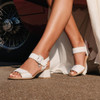 Remonte D1K51-81 White Block Heel Sandal | newshoes.ie