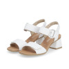 Remonte D1K51-81 White Block Heel Sandal | newshoes.ie