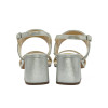 Lotus Elisena Silver & Diamante Block Heel Slingback