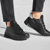 Ecco Gruuv Gore-Tex 218233-01001 Black Ladies Dual Fit Leather Sneaker Newshoes.ie