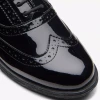 Clarks Havisham Oak 26178710 Black Patent Women's Brogue | newshoes.ie
