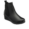 Lotus Dresden ULB382BB0 Black Leather Wedge Ankle Boot | newshoes.ie