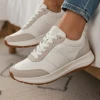 Fitflop F-Mode Flow IK8-646 White & Beige Sneakers | newshoes.ie
