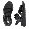 Rieker Evolution W2950-00 Black Wedge Sandal | newshoes.ie