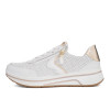 Ara Sapporo 3.0 12-27550-04H Perforated White & Metallic Wide Fit Sneaker | newshoes.ie