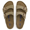 Birkenstock Arizona Soft Footbed Suede Leather Taupe 0951303 Double Strap Women's Sandal | newshoes.ie
