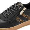 Marco Tozzi 23739-44 Black & Leopard Print Sneaker