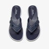 Clarks Brinkley Reyna 26182731 Navy Toe Post Slide | newshoes.ie