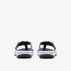 Clarks Brinkley Reyna 26182731 Navy Toe Post Slide | newshoes.ie