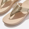 Fitflop Lulu Sequin Platino JF3-675-080 Toe-Post Sandals | newshoes.ie