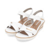 Remonte R6266-80 White Medium Wedge Sandal | newshoes.ie