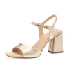 Marco Tozzi 2-28321-42 940 Gold Block Heel Sandal | newshoes.ie