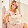 Rieker H1346-92 Beige & Metallic Cross Body Bag | newshoes.ie