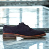 Base London Marley Derby Navy Suede Men's Dress Shoe | newshoes.ie