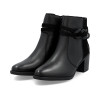 Rieker Y2066-00 Black Block Heel Ankle Boot | newshoes.ie