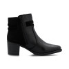 Rieker Y2066-00 Black Block Heel Ankle Boot | newshoes.ie