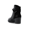 Rieker Y2066-00 Black Block Heel Ankle Boot | newshoes.ie