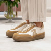 Rieker Sport W3700-62 Tan & White Platform Sneaker | newshoes.ie