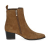 Caprice 9-25304-45 393 Brown Suede Heel Ankle Boot | newshoes.ie