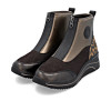 Remonte D0T78-90 Brown & Gold Metallic Comfort Fit Ankle Boot | newshoes.ie