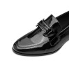 Marco Tozzi 24250-45 001 Black Patent Block Heel Loafer | newshoes.ie