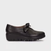 Wonders FLY 59 Black Leather Wedge Loafer | newshoes.ie