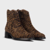 Wonders Bonjour 01 Tiger Print Suede Ankle Boot | newshoes.ie