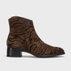 Wonders Bonjour 01 Tiger Print Suede Ankle Boot | newshoes.ie