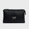 Wonders Drop WB-52007 Black Leather Bag | newshoes.ie