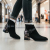 Loretta Vitale C3849A Black Suede Ankle Boot | newshoes.ie