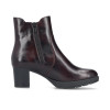 Rieker 77674-35 Wine Block Heel Ankle Boot | newshoes.ie