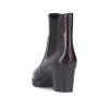 Rieker 77674-35 Wine Block Heel Ankle Boot | newshoes.ie