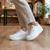 Remonte D1C12-80 White Leather Platform Sneaker | newshoes.ie