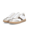 Remonte D2C05-80 White Leopard Sparkle Low Sneaker | newshoes.ie