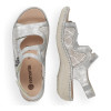 Remonte D7647-40 Silver Velcro Sandal | newshoes.ie