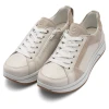 Ara Sapporo 3.0 12-27512-09 (H Fitting) Cream Gold Wide Fit Sneaker | newshoes.ie