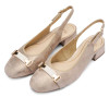 Ara Graz 2.0 12-20413-07 (H Fitting) Gold Metallic Wide Fit Slingback Pump | newshoes.ie