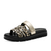 Marco Tozzi 2-27407-44 4B9 Gold Leopard Print Mule | newshoes.ie