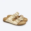 Rohde EASYS  5872-29 Gold Print Patent Mule Sandal
