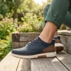 Rieker B3357-14 Navy Tan Wider Fit Sneaker | newshoes.ie