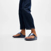 Fitflop LuLu Metallic Leather I88-D57-050 Cosmic Blue Toe Post Sandals | newshoes.ie