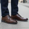 Rieker 13901-25 Dark Brown Toe Cap Dress Shoe | newshoes.ie